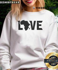 Official Africa Love Sweatshirt in vibrant colors, showcasing a stylish design perfect for casual wear and cultural expression.