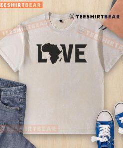 Alt Text: Official Africa Love Washed T-Shirt featuring a stylish design and vibrant colors, perfect for casual wear.