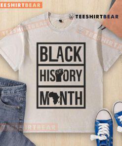 Official Black History Month Africa Fist Washed T-Shirt featuring a bold fist design celebrating African heritage.