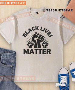 Alt Text: Official Black Lives Matter Black Fist Wash T-Shirt showcasing bold BLM logo and empowering design for social justice.