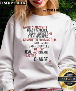 Official Target sweatshirt supporting Black families, communities, and team members with bold, inclusive design.