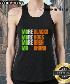 Premium More Blacks More Dogs More Irish Mo Chara Tank Top showcasing a stylish design for dog lovers.