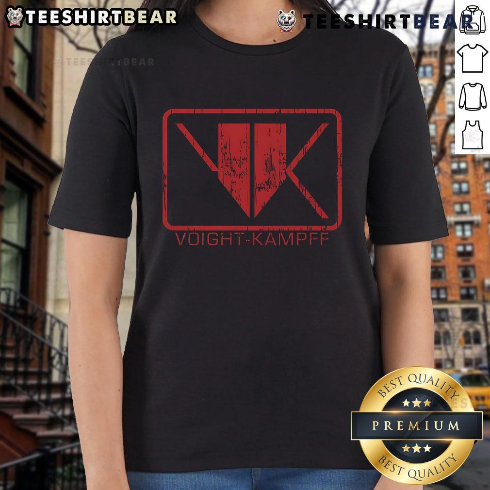 Premium Voight Kampf Ladies Tee featuring a stylish design, perfect for fans of classic sci-fi and comfortable fashion.