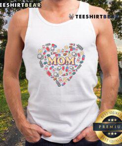 Pretty Mom Heart Medical Tank Top in vibrant colors, perfect for healthcare professionals and stylish moms.