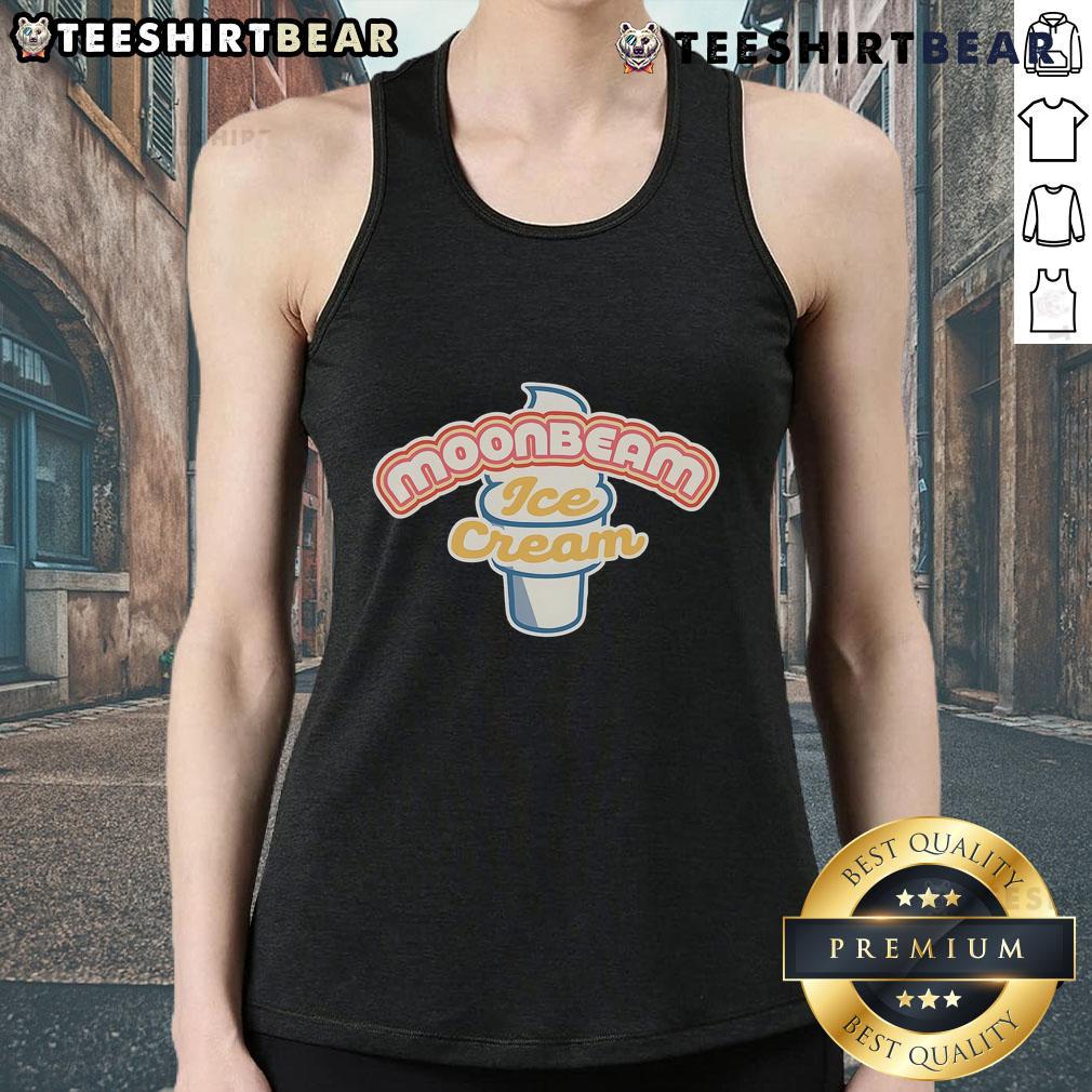 Pretty Moonbeam Ice Cream tank top featuring a whimsical design perfect for summer fashion and ice cream lovers.