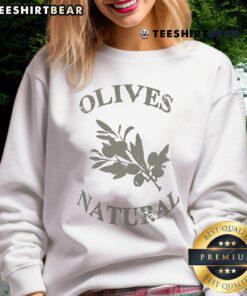 Alt Text: Cozy 'Pretty Museum of Peace and Quiet' sweatshirt featuring olive designs, perfect for casual outings and relaxation.