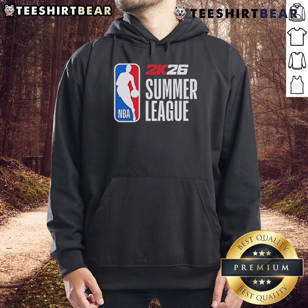 Top 2025 NBA 2K26 Summer League Hoodie featuring vibrant graphics and comfortable fit for basketball fans.