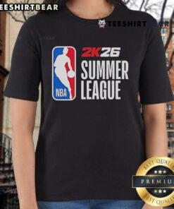 Top 2025 NBA 2K26 Summer League Ladies Tee in vibrant colors, perfect for fans and gamers alike.