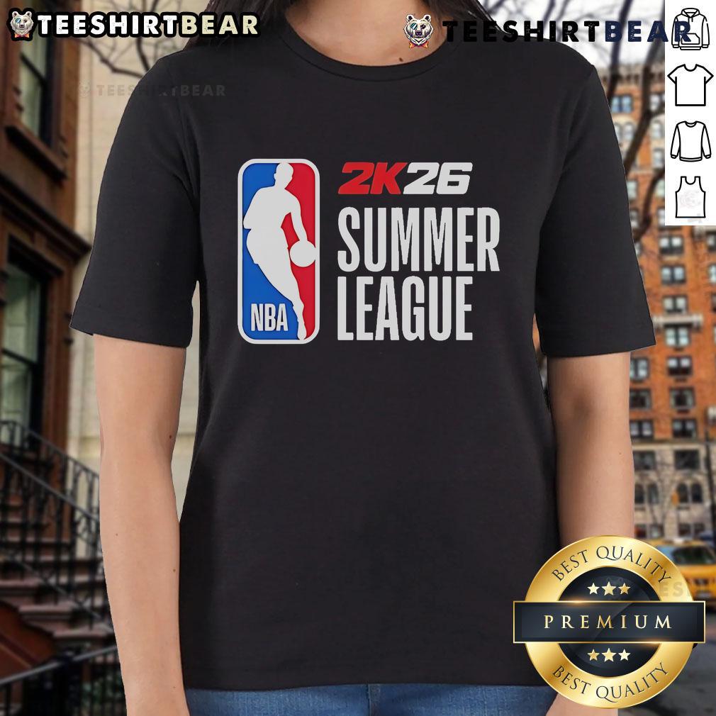 Top 2025 NBA 2K26 Summer League Ladies Tee in vibrant colors, perfect for fans and gamers alike.