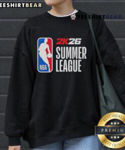 Top 2025 NBA 2K26 Summer League sweatshirt showcasing stylish design and vibrant team colors for basketball fans.