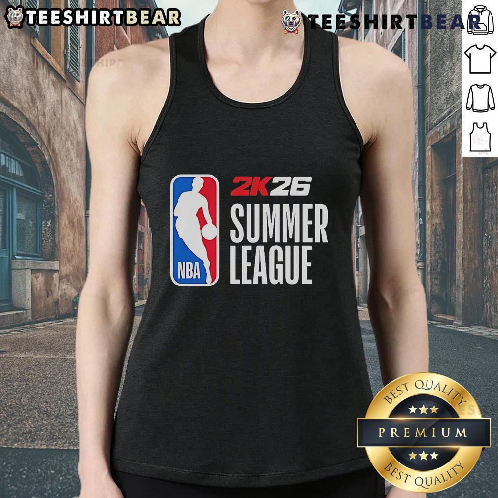 Stylish Top 2025 NBA 2K26 Summer League tank top featuring vibrant graphics and comfortable fit for basketball fans.