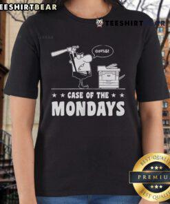 Top angry businessman expressing frustration in a case of the Mondays, featured on a stylish ladies' tee.