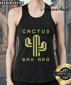 Top Cactus BMX Mag 8-Bit Tank Top featuring vibrant graphics, perfect for BMX enthusiasts and summer wear.