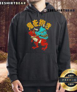Alt Text: Stylish Top Hannya Frog Hoodie featuring vibrant art and comfortable fit, perfect for casual wear and unique fashion.