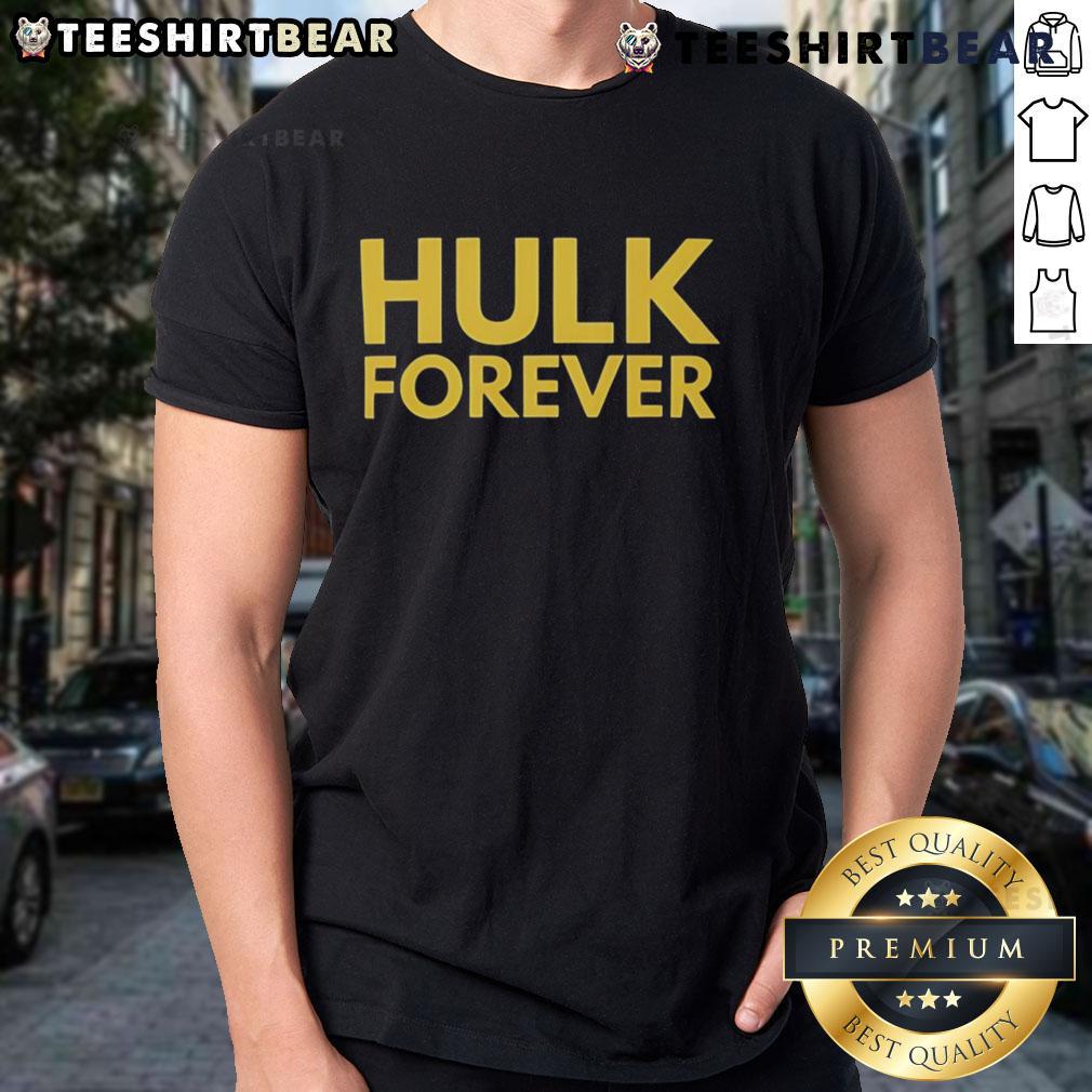Alt Text: Top Hulk Hogan Forever Remembrance T-Shirt featuring iconic design and vibrant colors, perfect for wrestling fans.
