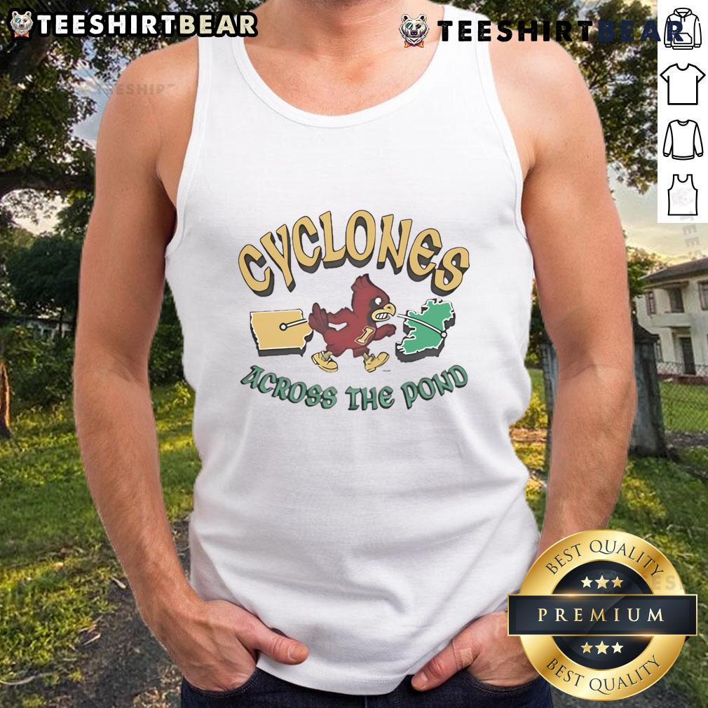 ISU Iowa State Cyclones mascot tank top featuring vibrant colors, perfect for the 2025 Dublin Ireland game.