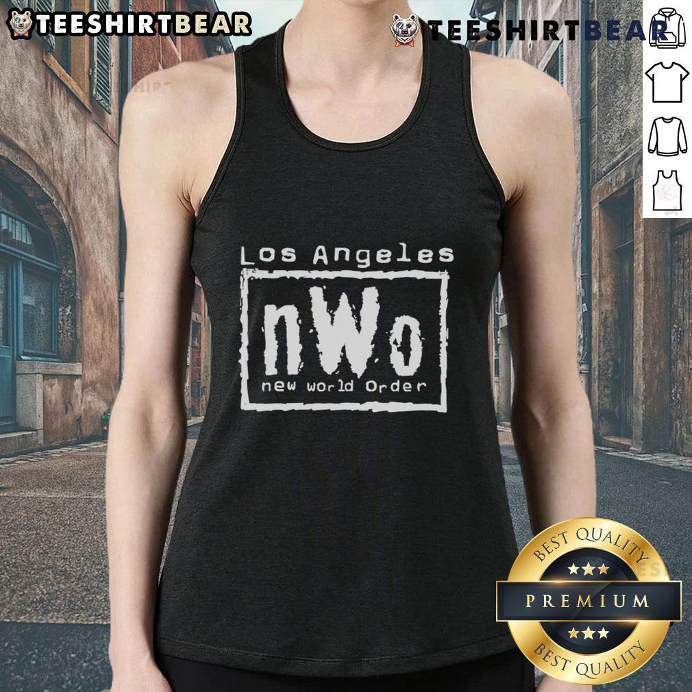 Stylish Top Los Angeles nWo New World Order tank top featuring bold graphics for wrestling fans.