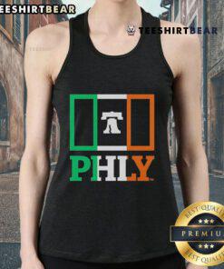 Top PHLY Ireland Flag Stack Tank Top featuring a vibrant Irish flag design, perfect for summer wear and patriotic events.