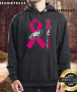 Top Philadelphia Eagles X Cancer Awareness 'I'm A Survivor' Hoodie showcasing support for cancer survivors and team spirit.