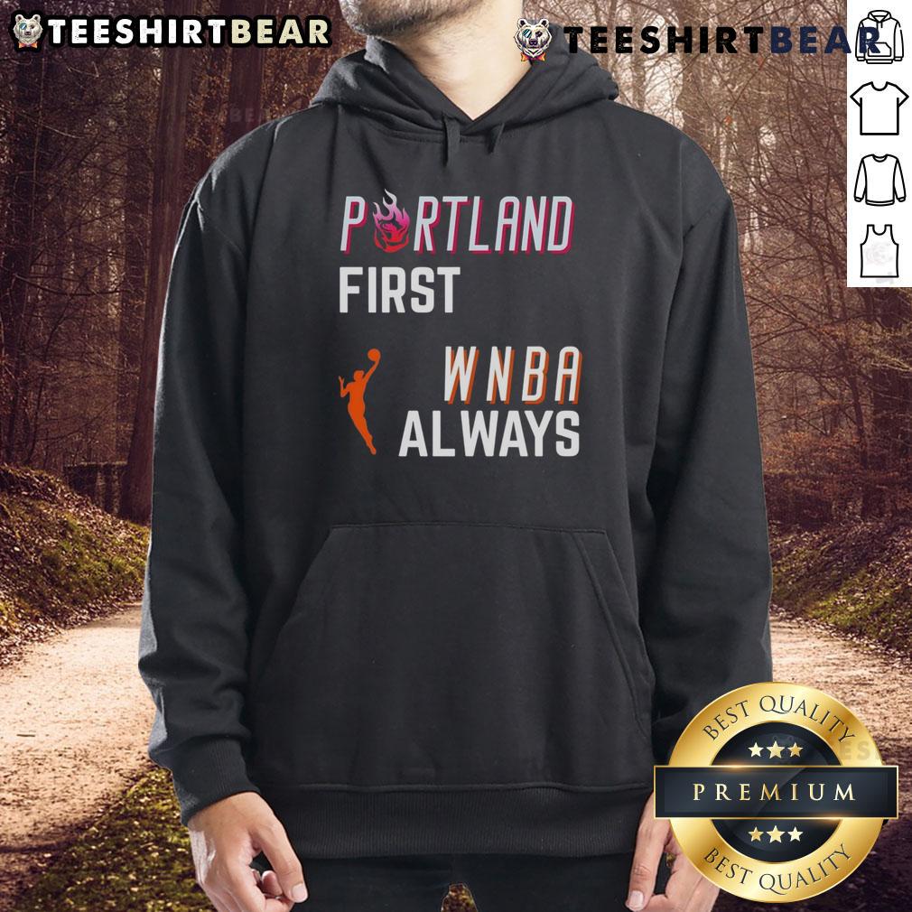 Top Portland first WNBA Always hoodie featuring a stylish design, perfect for fans supporting women's basketball.