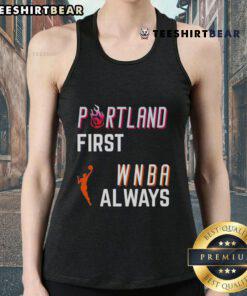 Top Portland First WNBA Always Tank Top featuring vibrant design and team colors, perfect for fans and athletes.
