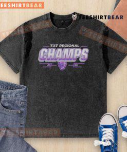Top Portland WNBA Always Top Sideline Cancer TIST Regional Champs 2025 washed t-shirt displayed on a hanger.