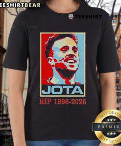 Top RIP Diogo Jota 1996-2025 Hope Ladies Tee featuring a tribute design in vibrant colors.