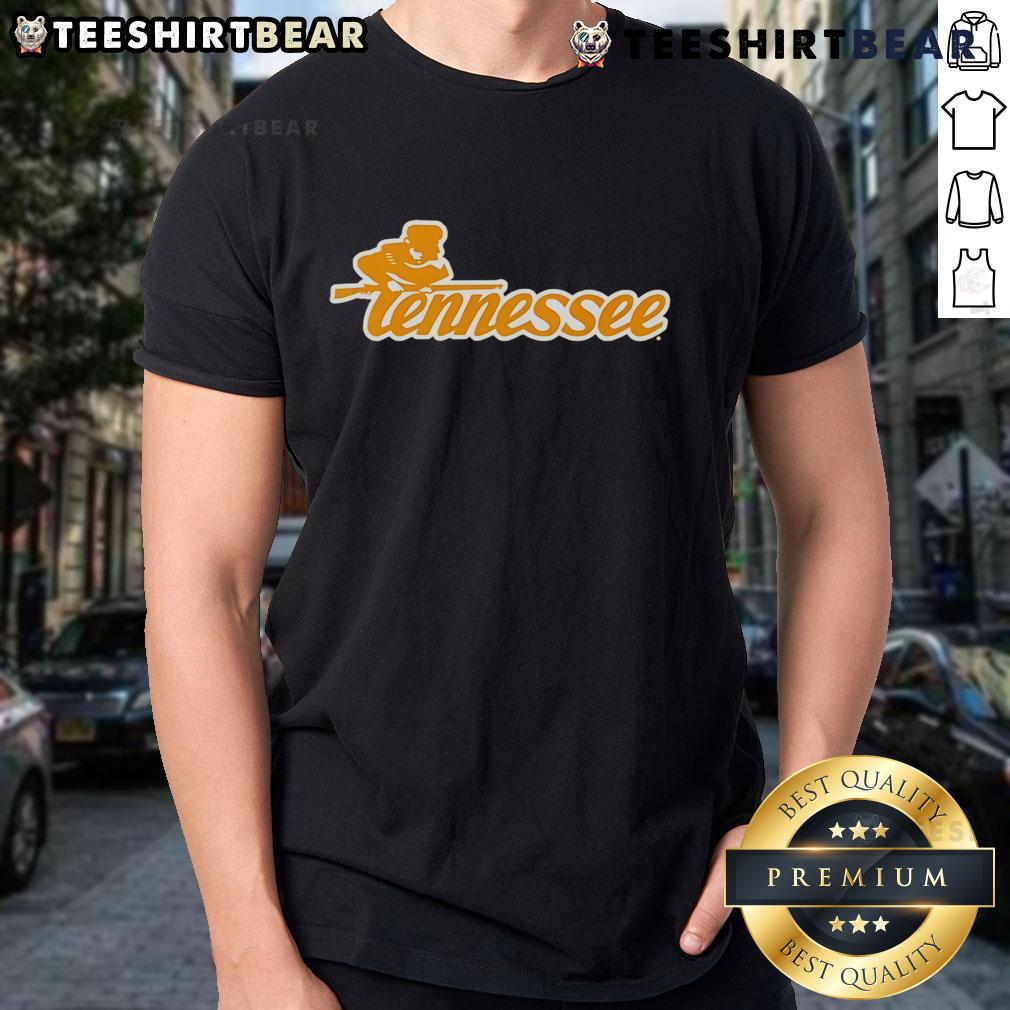 Top Rifleman Over Tennessee T-Shirt featuring a bold graphic design and the state outline, perfect for outdoor enthusiasts.