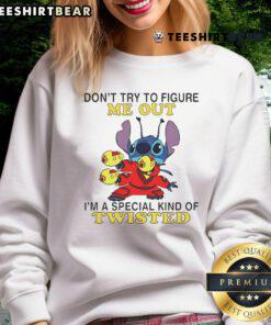 Top-Stitch sweatshirt featuring quirky 'Don't Try to Figure Me Out' design, perfect for a unique, stylish look.