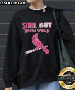 Top Strike Out Breast Cancer St. Louis Cardinals Sweatshirt featuring team colors and logo, perfect for game day support.