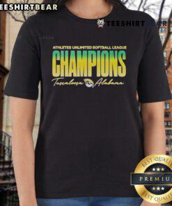 Top Talons Athletes Unlimited Softball League ladies tee featuring vibrant design and comfortable fit for athletes.