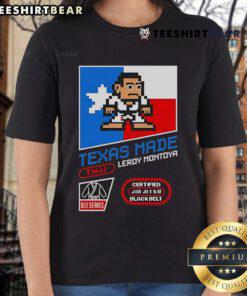 Top Texas Made Leroy Montoya Ladies Tee featuring vibrant design and comfortable fit for stylish Texas women.