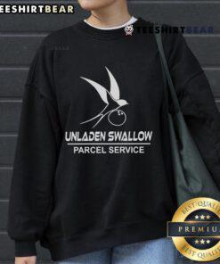 Top Unladen Swallow Parcel Service Sweatshirt featuring a playful design inspired by iconic British humor.