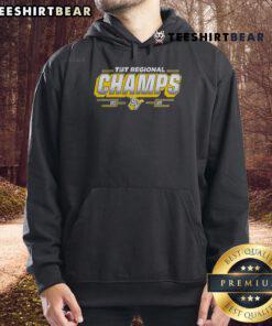 Alt Text: 2025 hoodie celebrating Top Virginia Regional TBT Champs, featuring vibrant team colors and logo design.
