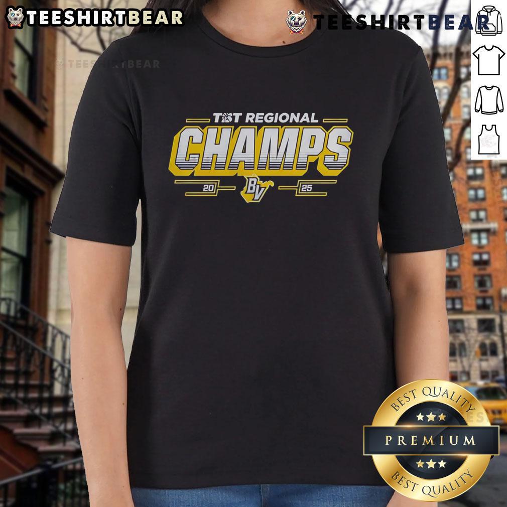 Alt Text: Top Virginia Regional TBT Regional Champs 2025 Ladies Tee showcasing team pride and championship spirit.