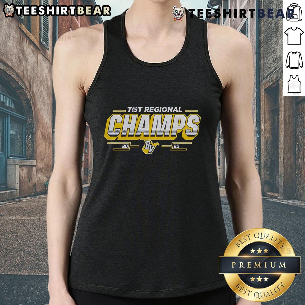 Top Virginia Regional TBT Regional Champs 2025 tank top design featuring team logo and vibrant colors.