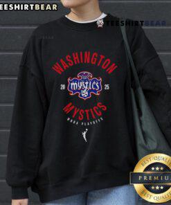 Top Washington Mystics 2025 WNBA Playoff sweatshirt featuring team colors and logo, perfect for fans and supporters.