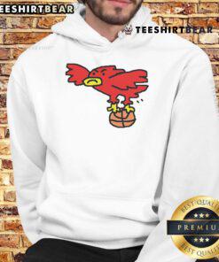 Awesome Atlanta Hawk Bird Art Hoodie featuring a vibrant hawk design, perfect for bird lovers and fashion enthusiasts.