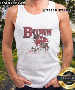 Alt Text: Awesome B-Town Hoosiers tank top featuring a bison design, perfect for Indiana Hoosier fans and casual wear.