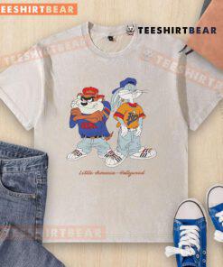 Alt Text: Awesome Bugs Bunny and Taz graphic on a Little Armenia Hollywood washed t-shirt, perfect for Looney Tunes fans.