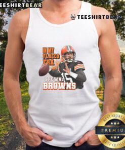 Awesome Cleveland Browns football tank top featuring Flacco era design, perfect for rugby players and fans.
