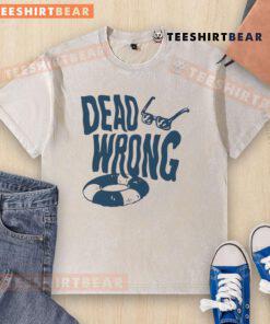 Awesome Dead Wrong Glasses Washed T-Shirt featuring a trendy design and soft fabric, perfect for casual wear.