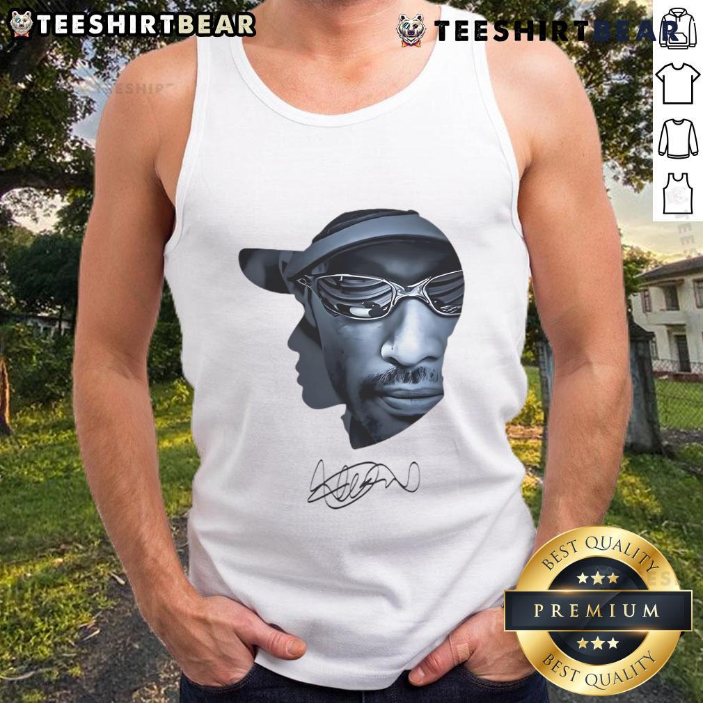 Ichiro Suzuki sunglasses art signature tank top featuring vibrant design and iconic player tribute.