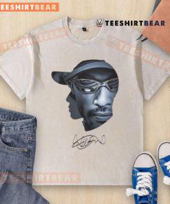 Awesome Ichiro Suzuki sunglasses art signature on a washed t-shirt, perfect for baseball fans and stylish casual wear.