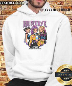 Awesome KPOP Huntress Demon Hunters illustration on a stylish hoodie, perfect for fans of KPOP and fantasy art.