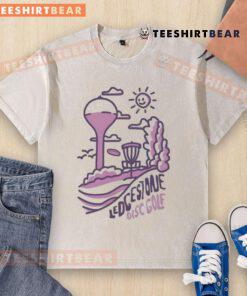 Awesome Ledgestone Fan Disc Golf Washed T-Shirt featuring a stylish design for disc golf enthusiasts.