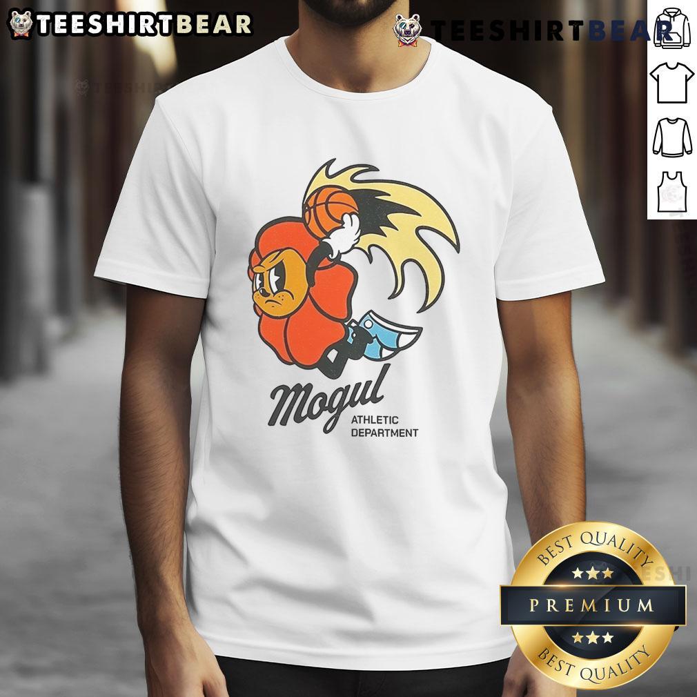 Alt Text: Awesome Ludwig Mogul Athletics Dunk T-Shirt featuring a bold graphic design and comfortable fit for sports enthusiasts.