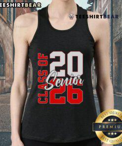 Awesome Senior Class of 2026 graduation tank top featuring vibrant design and celebratory graphics for proud seniors.
