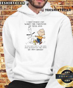 Awesome Snoopy X Charlie Brown hoodie featuring a playful design about the purpose of toes, perfect for fans and cozy wear.