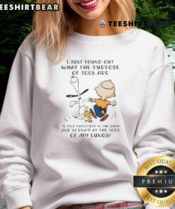 Awesome Snoopy x Charlie Brown sweatshirt featuring fun design about the purpose of toes, perfect for fans and cozy wear.